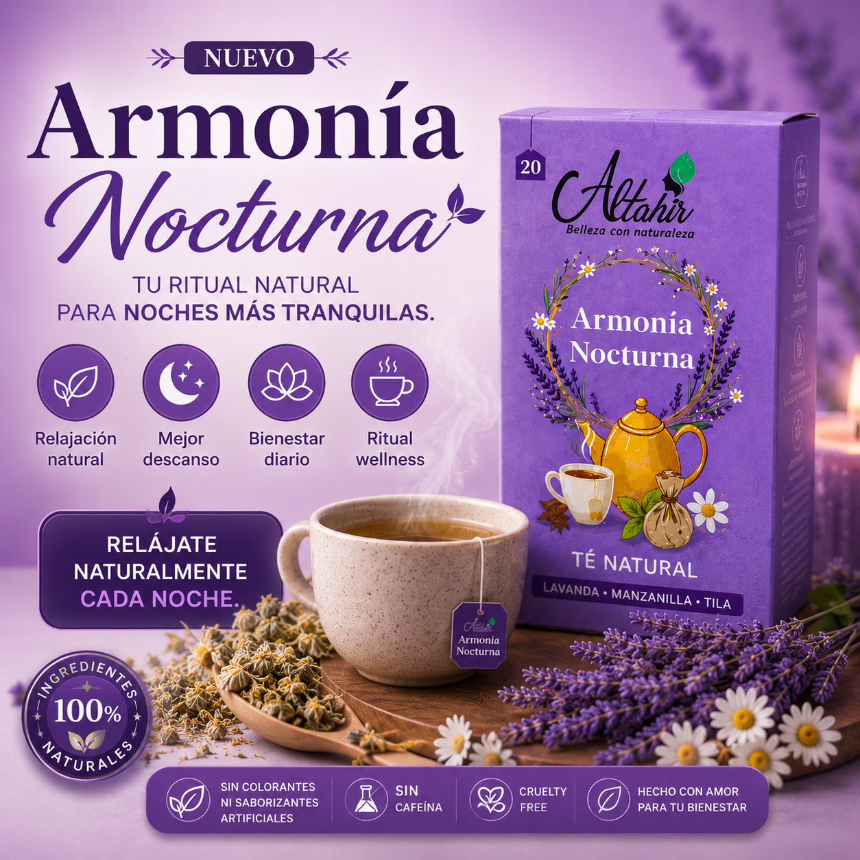 Armonía Nocturna™ - Tu ritual natural para noches más tranquilas.
